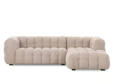 BASEL - Fabric sofa with chaise longue by DÔME DECO - view 2